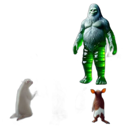 creature, animal, concept art, 3d render transparent PNG cut-out