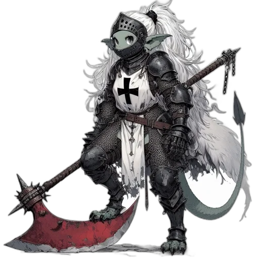 dragon, staff, creature, animal transparent PNG cut-out