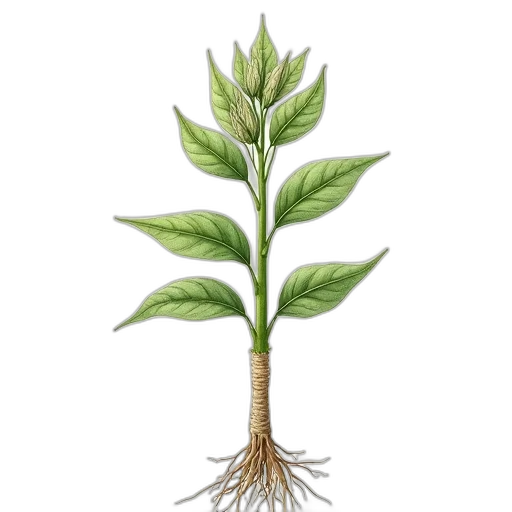 staff, tree, crown, flower transparent PNG cut-out