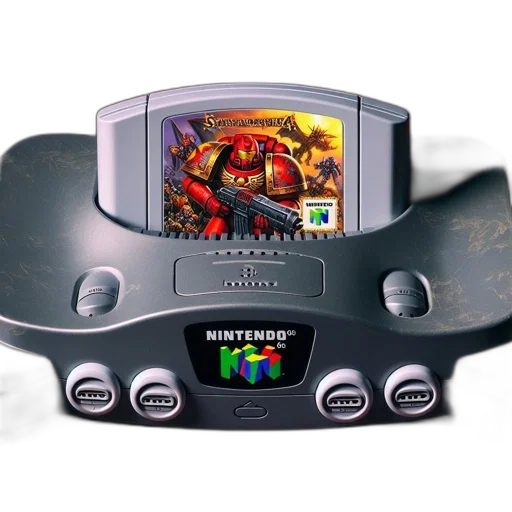 nintendo, console, silver, body transparent PNG cut-out