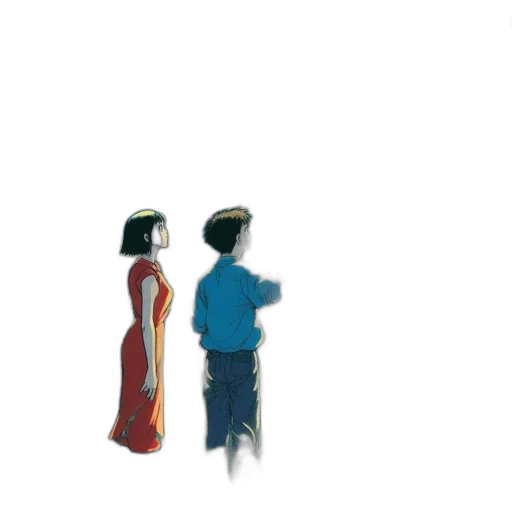 dress, umbrella, staff, robot transparent PNG cut-out