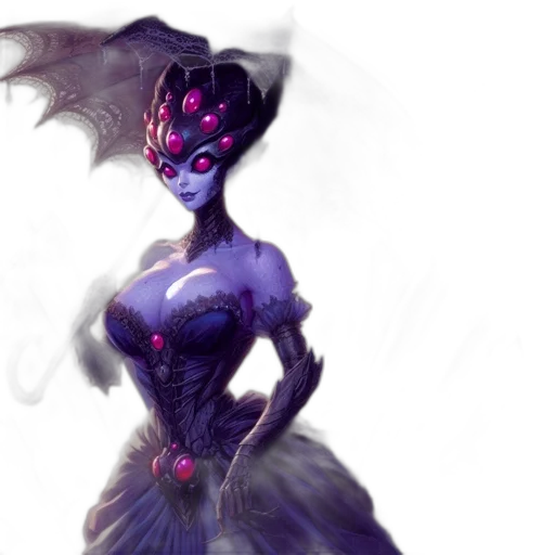 dress, concept art, fantasy art, comic book art transparent PNG cut-out