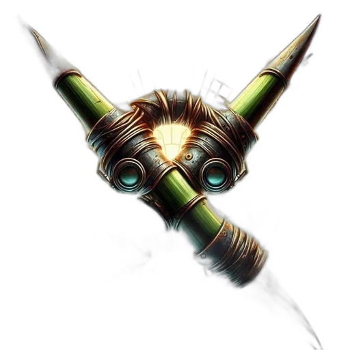 weapon, staff, sword, mask transparent PNG cut-out