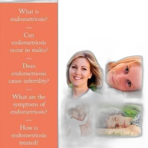 brochure, titled, about, endometriosis transparent PNG cut-out