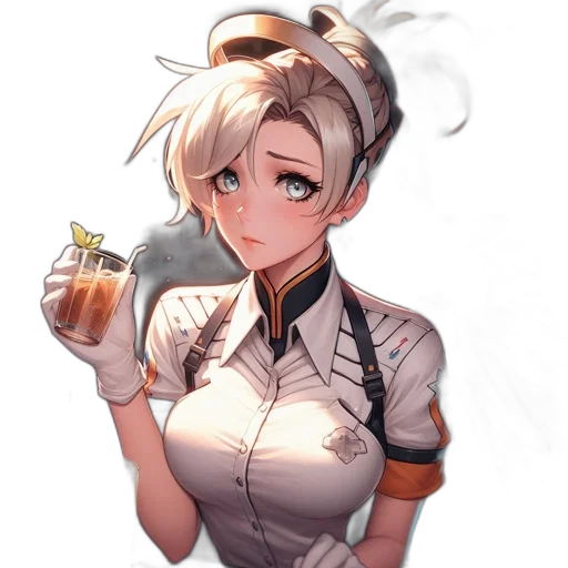 staff, robot, dress, weapon transparent PNG cut-out