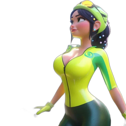 3d render, concept art, fantasy art, anime transparent PNG cut-out