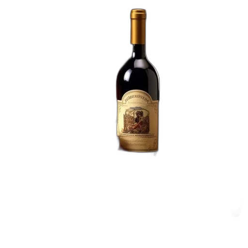 bottle, 3d render, photorealistic, still transparent PNG cut-out