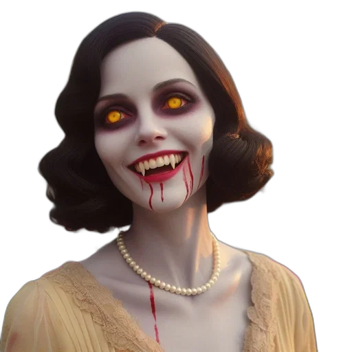 face, concept art, 3d render, fantasy art transparent PNG cut-out