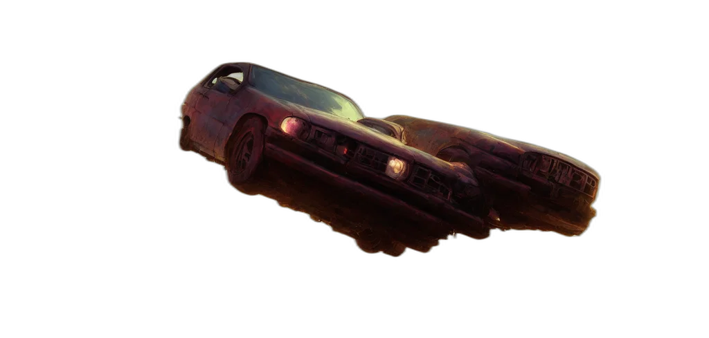 car, weapon, shoes, concept art transparent PNG cut-out