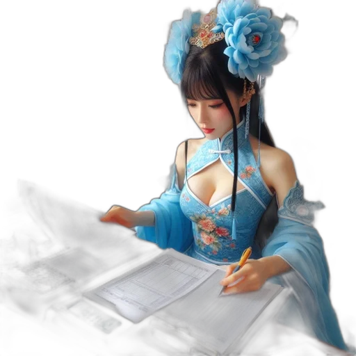 dress, staff, weapon, jewelry transparent PNG cut-out