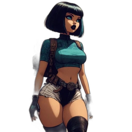 robot, concept art, comic book art, cyberpunk transparent PNG cut-out