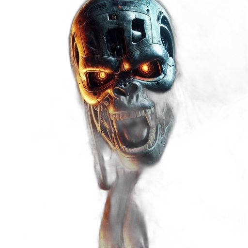 robot, mask, face, creature transparent PNG cut-out