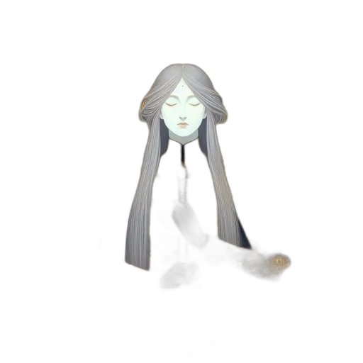 mask, creature, staff, dress transparent PNG cut-out