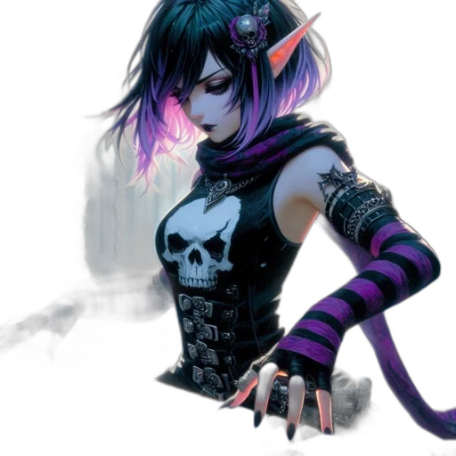 staff, fantasy art, concept art, cyberpunk transparent PNG cut-out