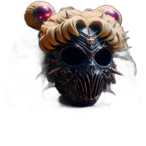 mask, crown, face, creature transparent PNG cut-out