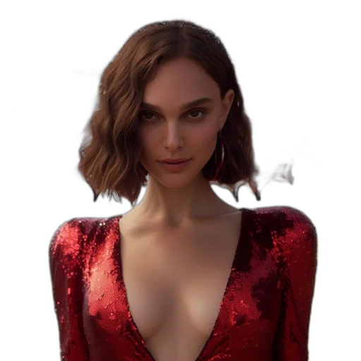 dress, jewelry, face, jacket transparent PNG cut-out
