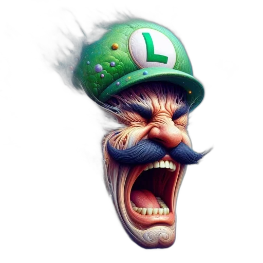face, hat, mask, staff transparent PNG cut-out