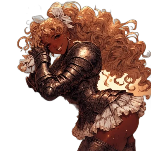 hair, mask, crown, sword transparent PNG cut-out
