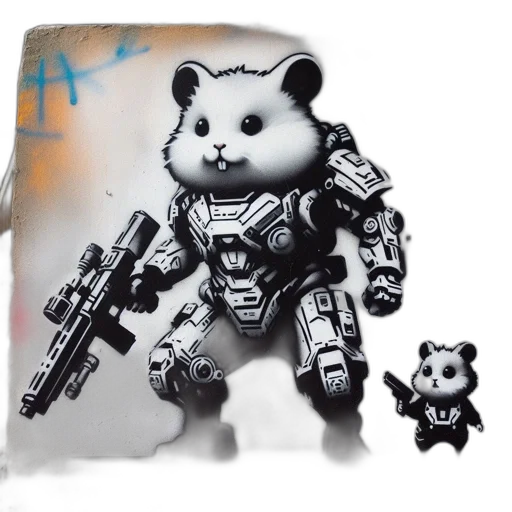 weapon, robot, animal, concept art transparent PNG cut-out
