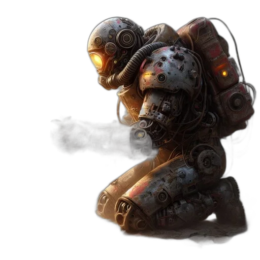robot, weapon, concept art, fantasy art transparent PNG cut-out