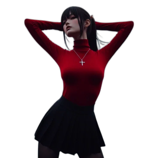 dress, jacket, 3d render, photorealistic transparent PNG cut-out