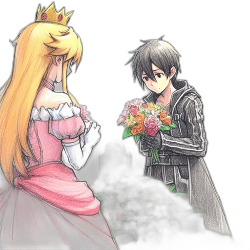 crown, dress, anime, concept art transparent PNG cut-out