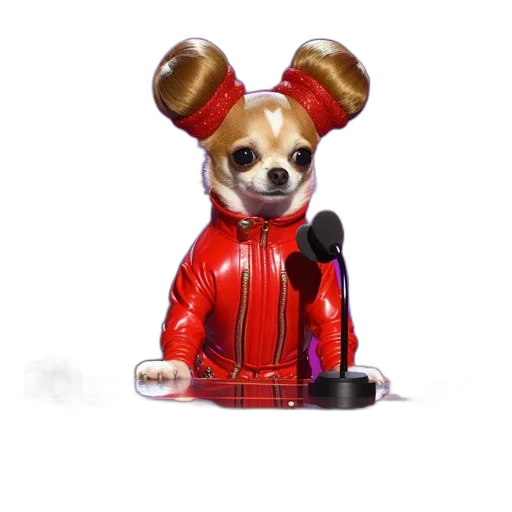 jacket, staff, animal, robot transparent PNG cut-out