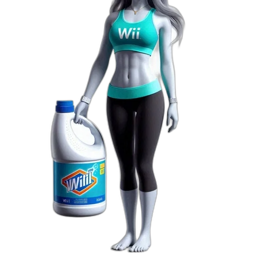 bottle, dress, robot, creature transparent PNG cut-out