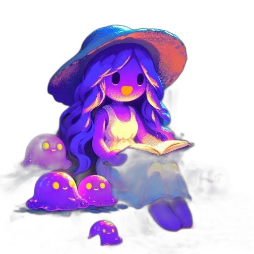 creature, hat, dress, concept art transparent PNG cut-out