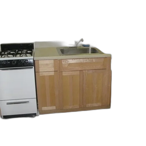 furniture, 3d render, earth tones, kitchen transparent PNG cut-out