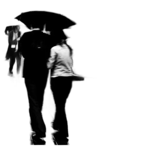 umbrella, jacket, hat, staff transparent PNG cut-out