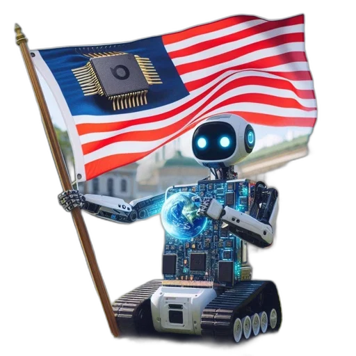 robot, weapon, concept art, 3d render transparent PNG cut-out