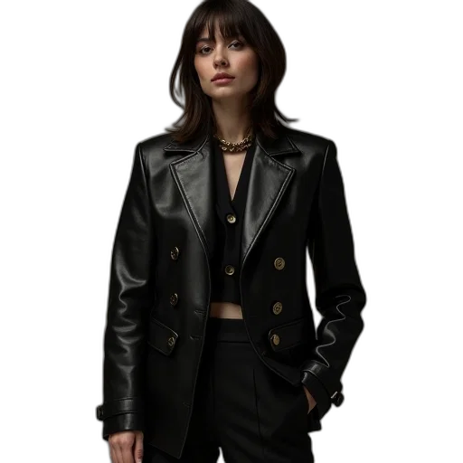jacket, jewelry, concept art, cyberpunk transparent PNG cut-out