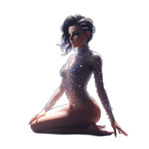 dress, robot, jewelry, concept art transparent PNG cut-out