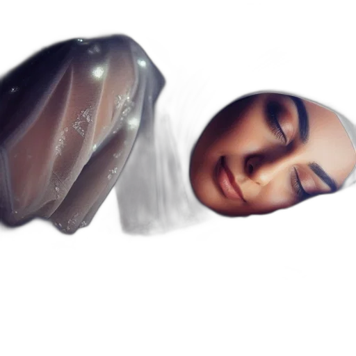 face, mask, hair, creature transparent PNG cut-out