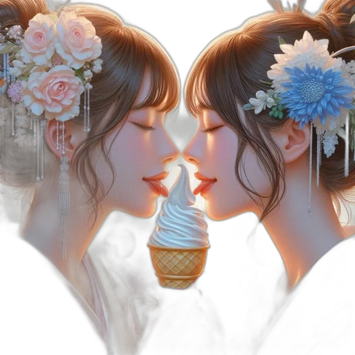 photorealistic, anime, oil painting, fantasy art transparent PNG cut-out