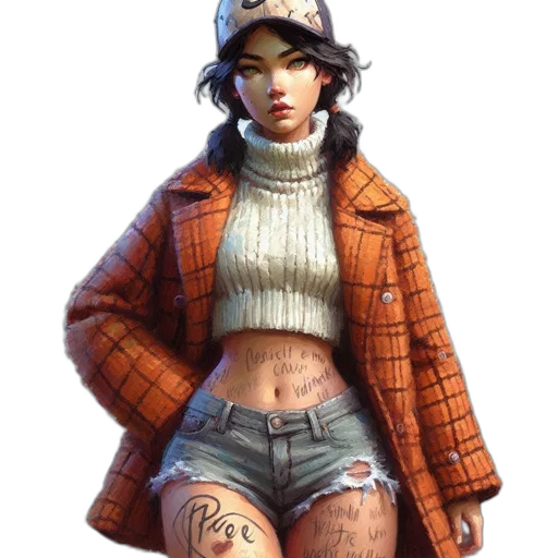 jacket, concept art, cyberpunk, photorealistic transparent PNG cut-out