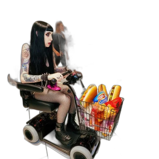 car, robot, food, cyberpunk transparent PNG cut-out