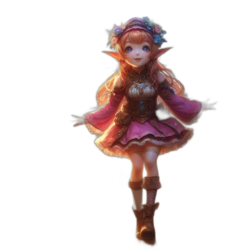 dress, staff, concept art, fantasy art transparent PNG cut-out