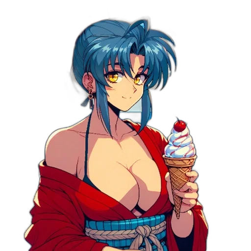 staff, vaporwave, pixel art, anime transparent PNG cut-out