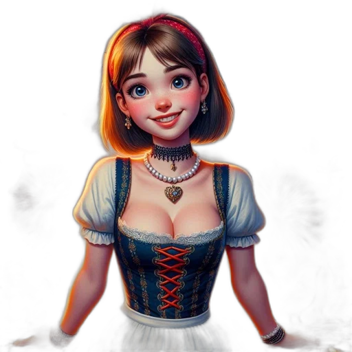 dress, face, robot, jewelry transparent PNG cut-out