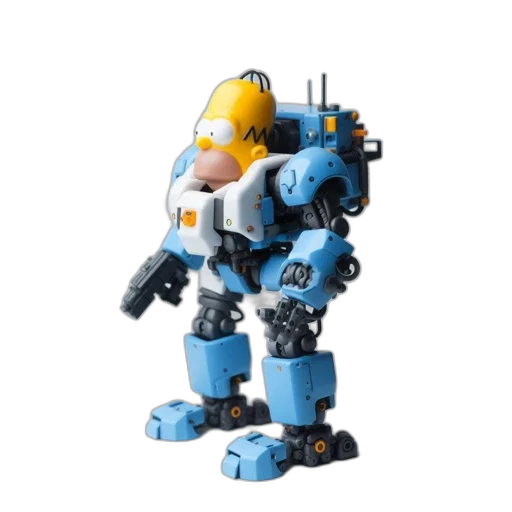 robot, weapon, animal, 3d render transparent PNG cut-out
