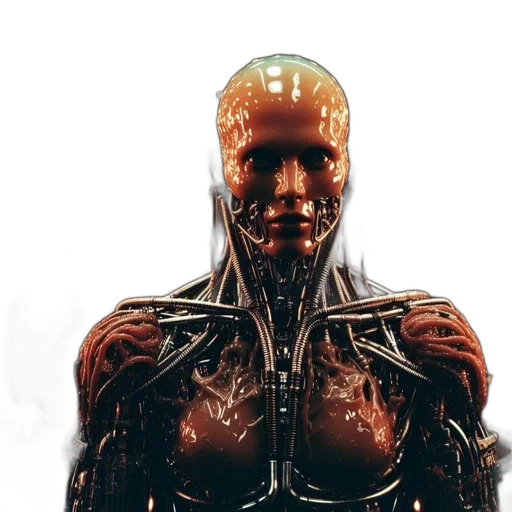 robot, face, creature, mask transparent PNG cut-out