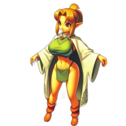 dress, staff, pixel art, concept art transparent PNG cut-out