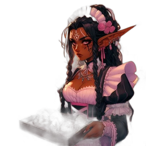 staff, dress, fantasy art, pixel art transparent PNG cut-out