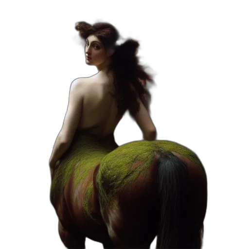 animal, creature, dress, hair transparent PNG cut-out
