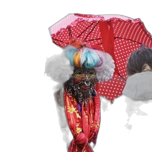 umbrella, jacket, mask, hat transparent PNG cut-out