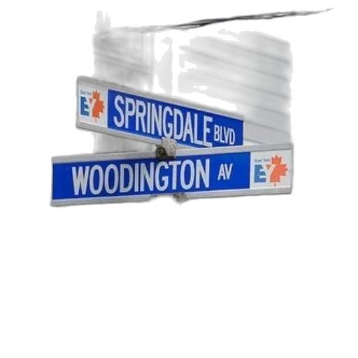 3d render, city street, street, signs transparent PNG cut-out
