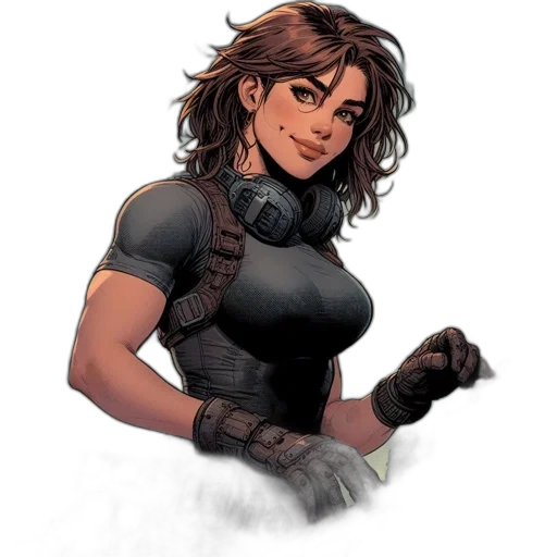 comic book art, concept art, fantasy art, cartoon transparent PNG cut-out