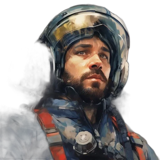 face, robot, concept art, photorealistic transparent PNG cut-out